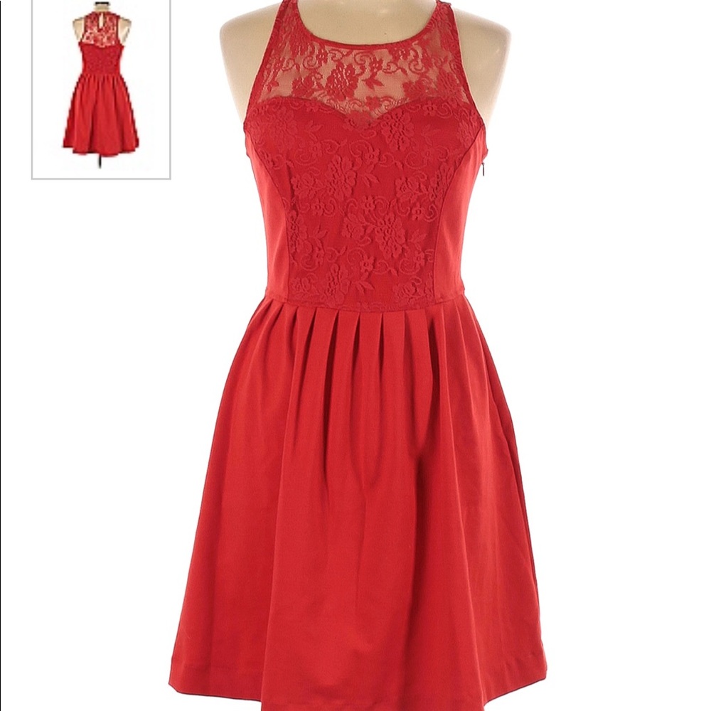 Beautiful red cocktail dress